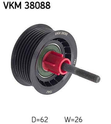 Deflection/Guide Pulley, V-ribbed belt - VKM 38088 SKF